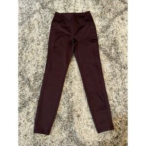 Spyder Pants Women Large Wine Color Stretch Hike Comfy‎ Straight Gym Run Yoga